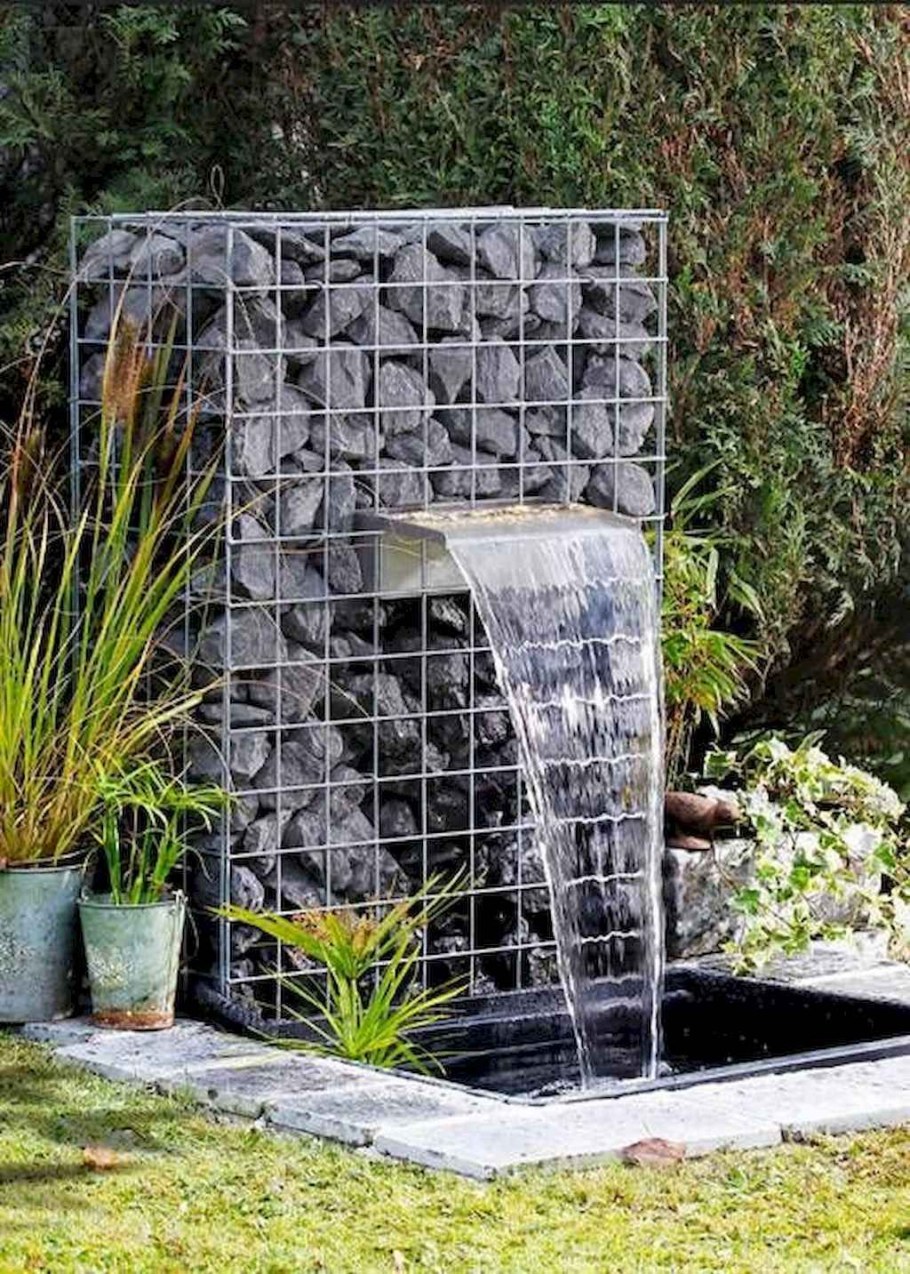 Цветник из габионов