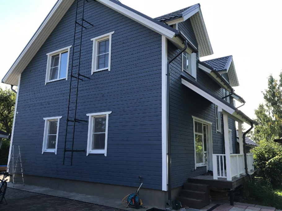 Наружная отделка каркасного дома