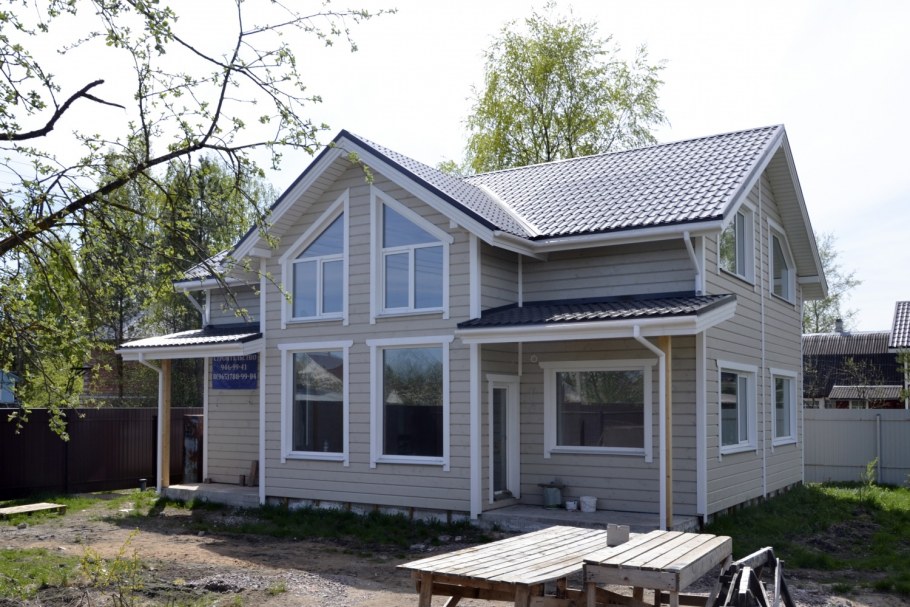 Каркасный дом внешняя отделка