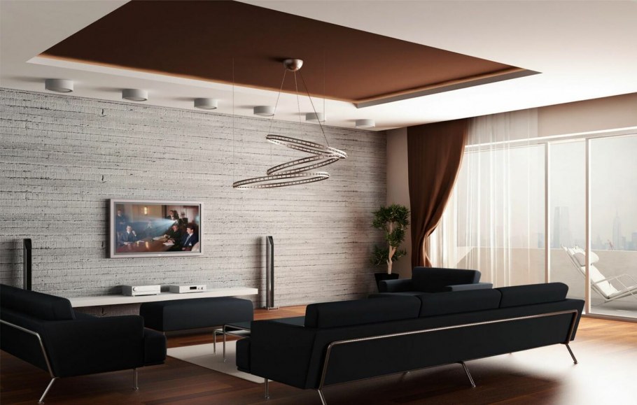 Потолок в гостиной