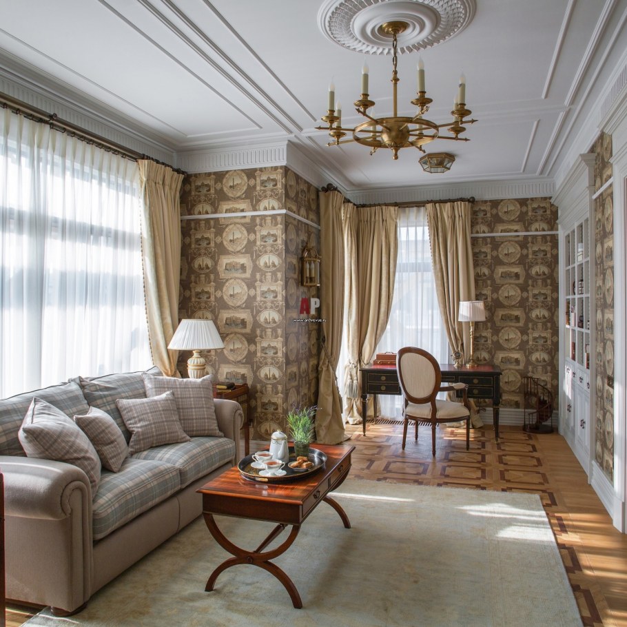 Маленькая гостиная в английском стиле