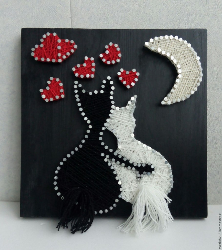 Панно из ниток