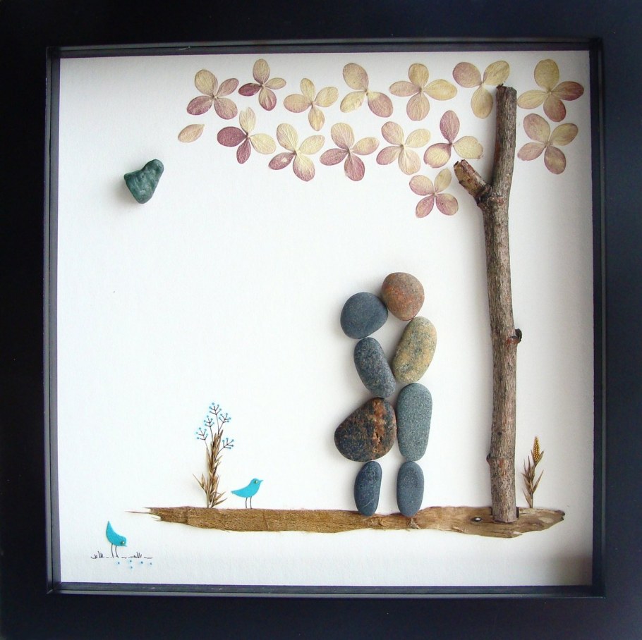 Панно из камешков