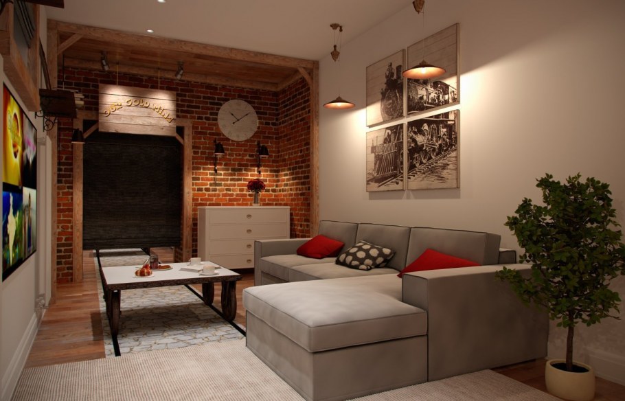 Комната отдыха дом лофт