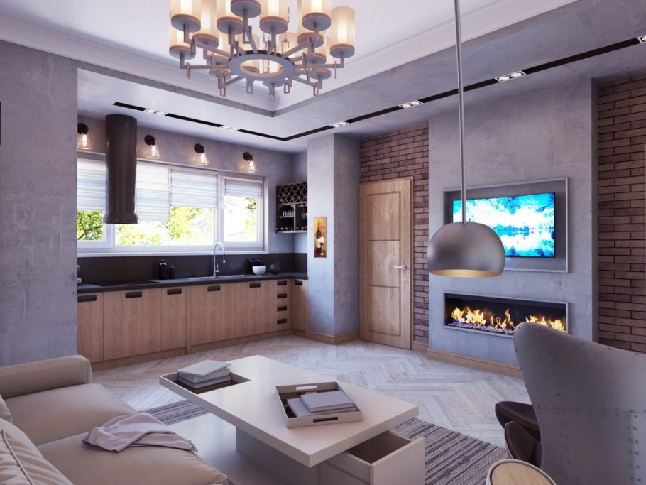 Комната отдыха в современном стиле