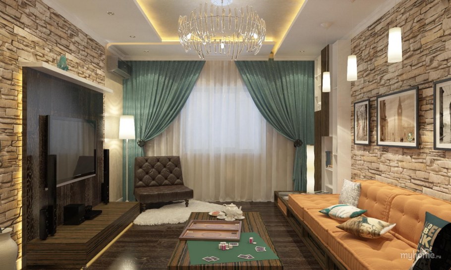Дизайн комнаты отдыха в квартире