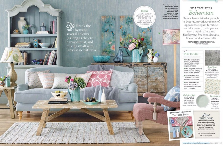 Сочетание цветов в прованском стиле