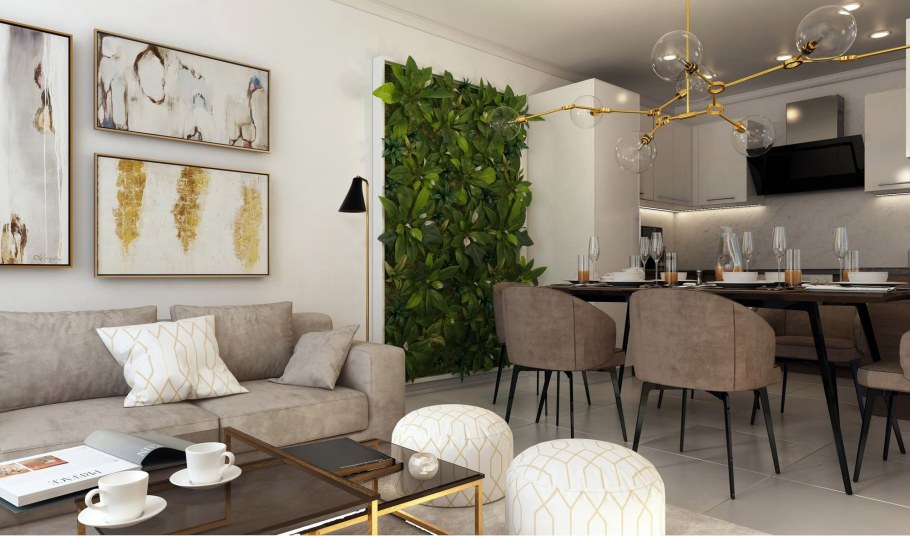 Гостиная в стиле Контемпорари