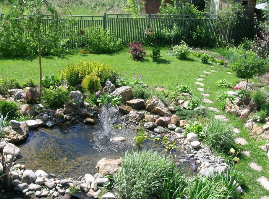 Альпийская горка большая с прудиком