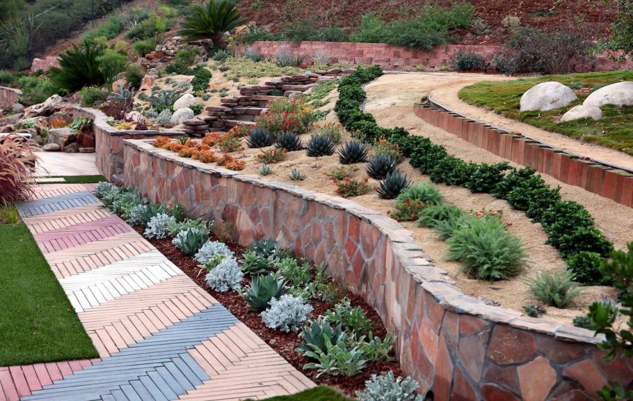 Подпорные стенки террасирование