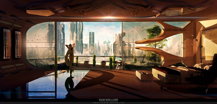 Архитектура в стиле киберпанк