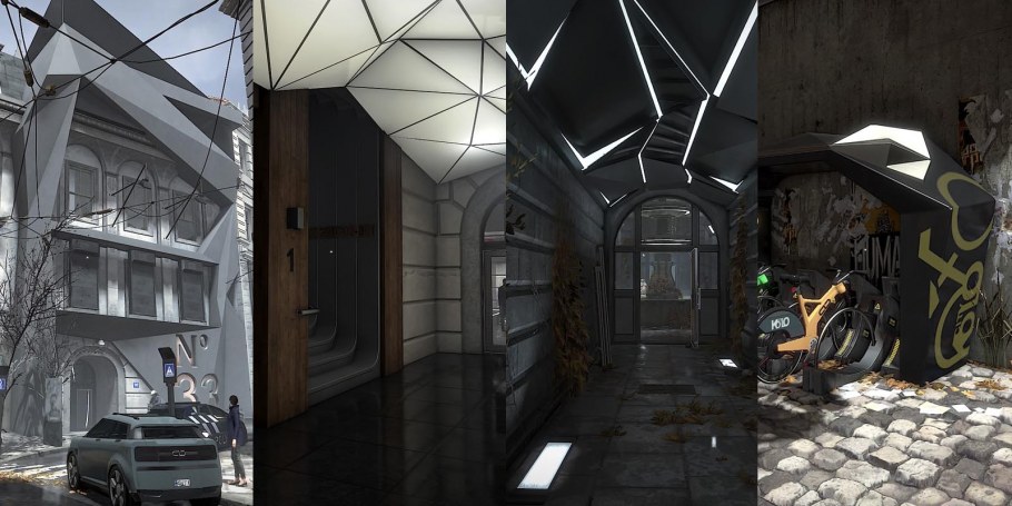 Деус экс концепт арт локации