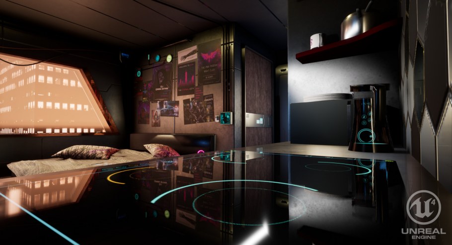 Unreal engine - футуристичный дом