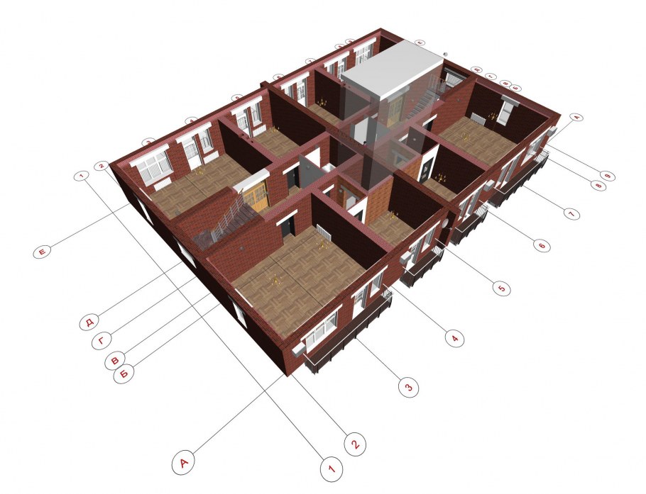 Таунхаус одноэтажный планировка