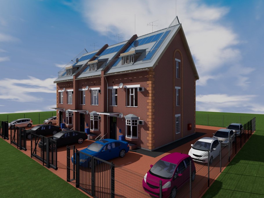 Двухэтажный таунхаус