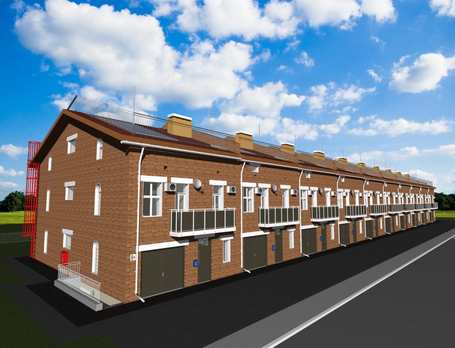 Дуплекс из кирпича