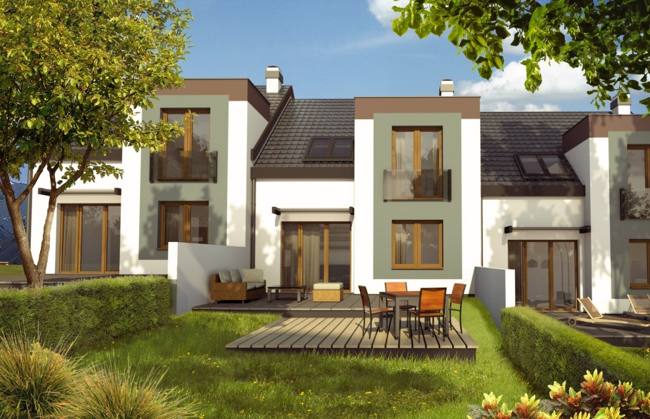 Блокированный дом с гаражом