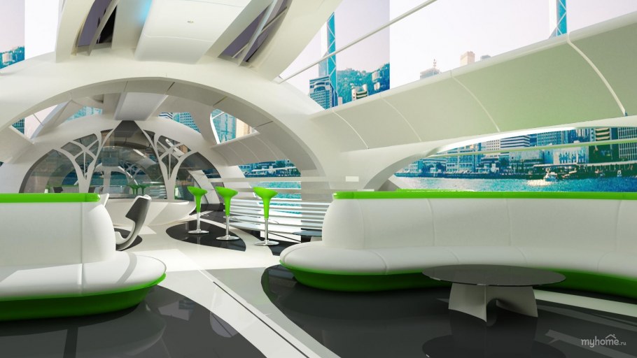 Кафе в стиле футуризм