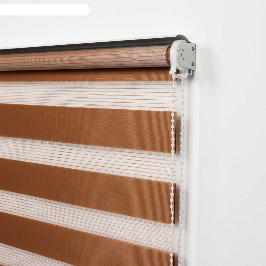 Рулонная штора Delfa день-ночь лён 700