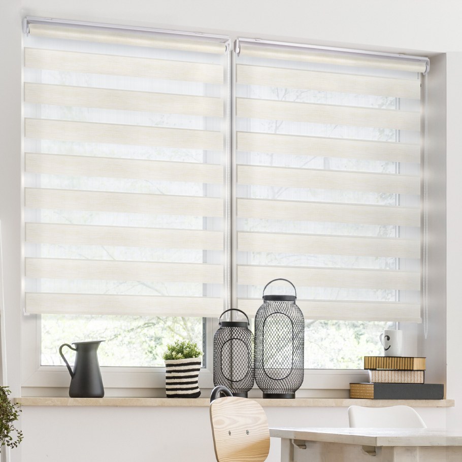 Рулонные шторы Зебра день-ночь