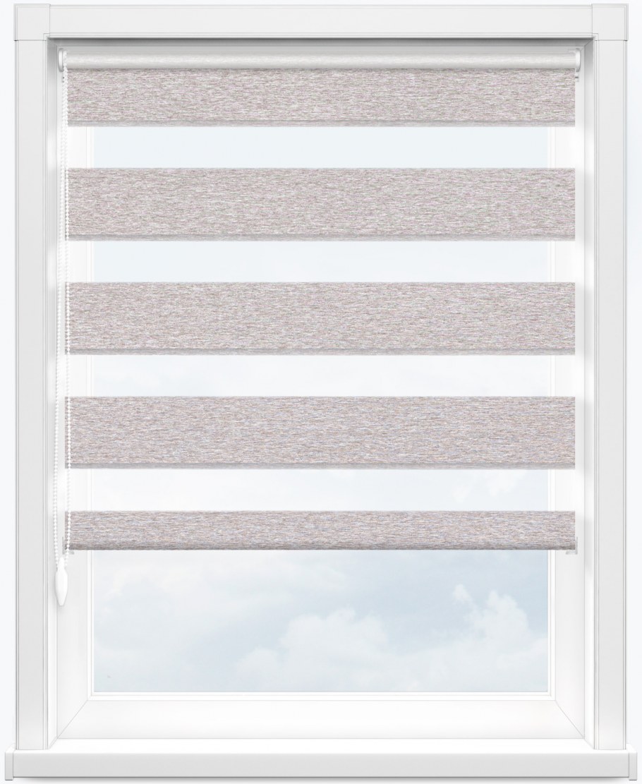 Штора рулонная день-ночь «Ливерпуль» 60х160 см цвет бежевый