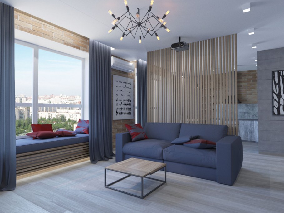 Архитектор Булагина Елена спальня с мотоциклом