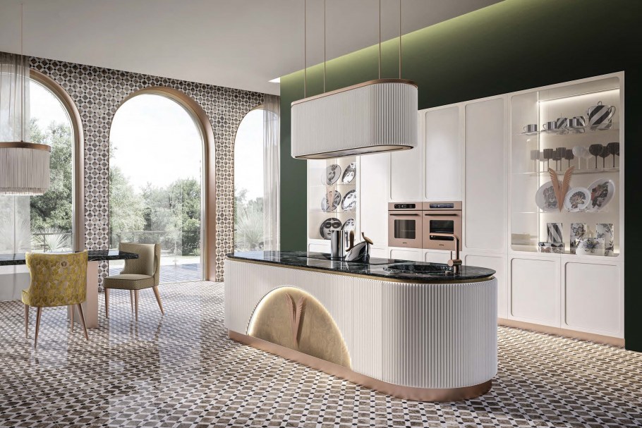 Кухонный гарнитур слоновая кость