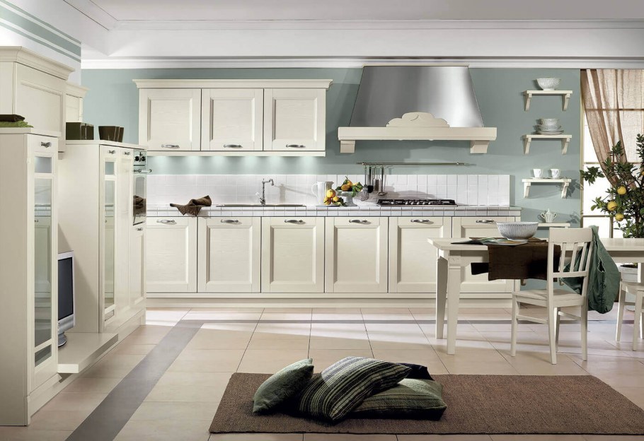 Кухонный гарнитур цвет слоновая кость