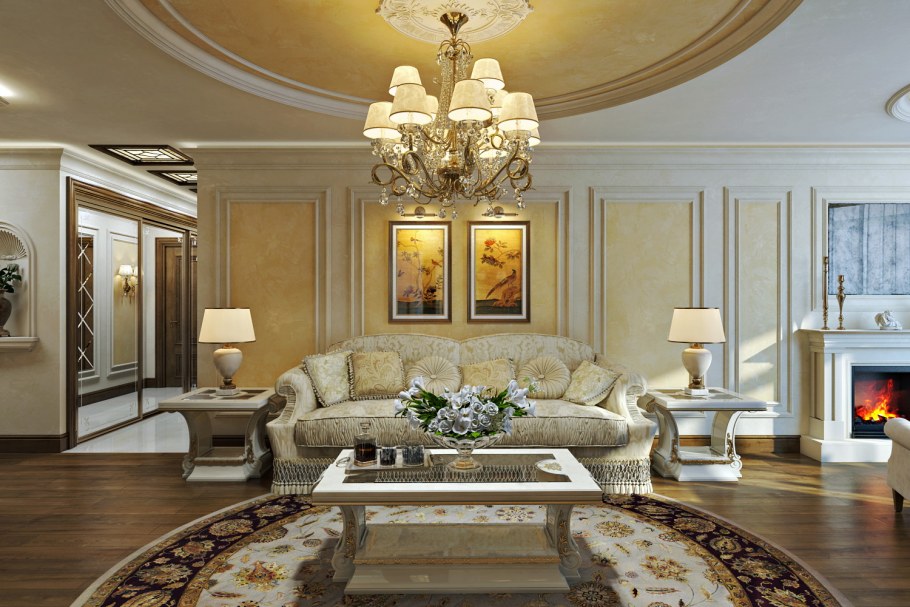 Освещение в классическом стиле интерьера