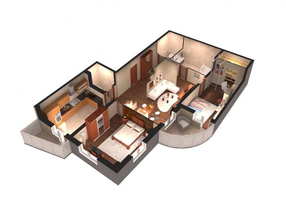 Четырехкомнатная квартира