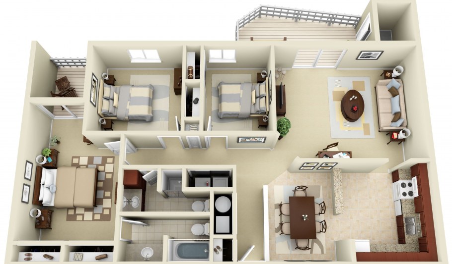 Планировка четрырех комнатной квартиры