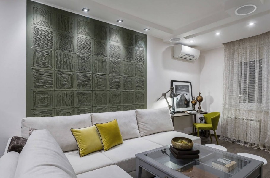 Точечное освещение в гостиной