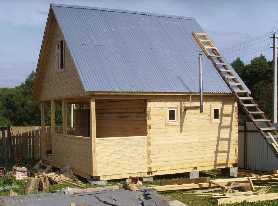 Бюджетная баня из бруса