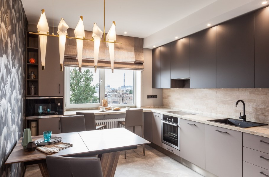 Дизайнерский интерьер кухни