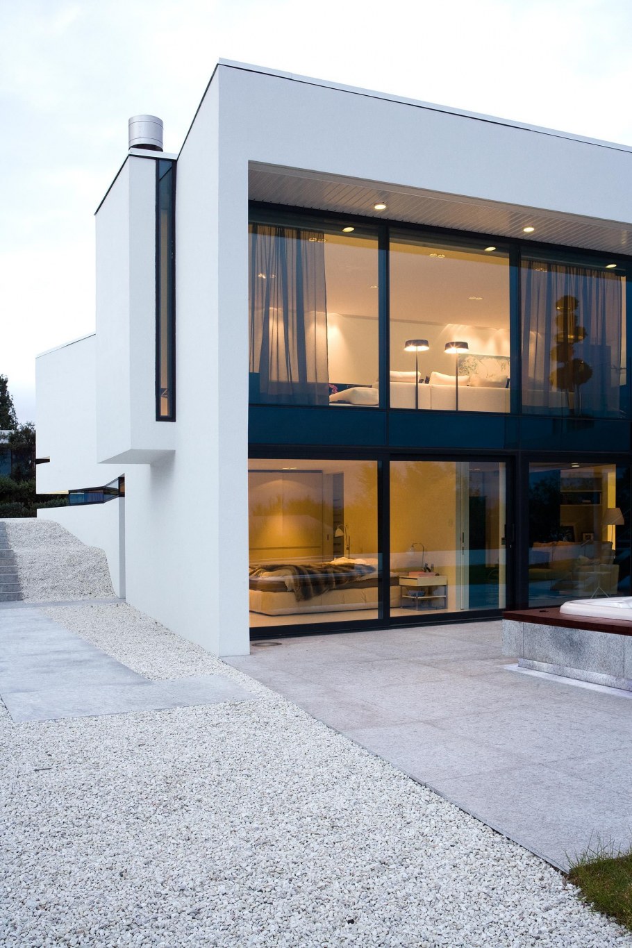 Одно этажный дом с понорамными окнами