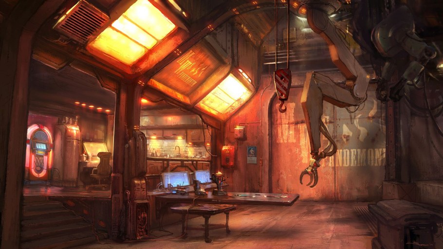 Киберпанк гараж