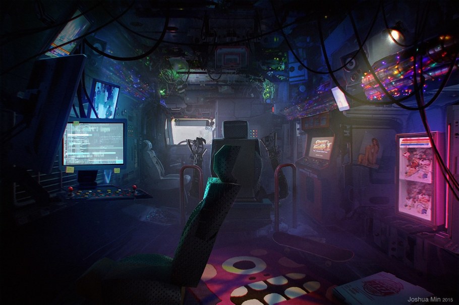 Фургончик киберпанк