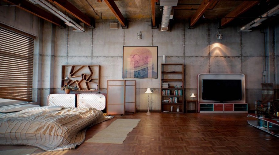 Интерьер лофт