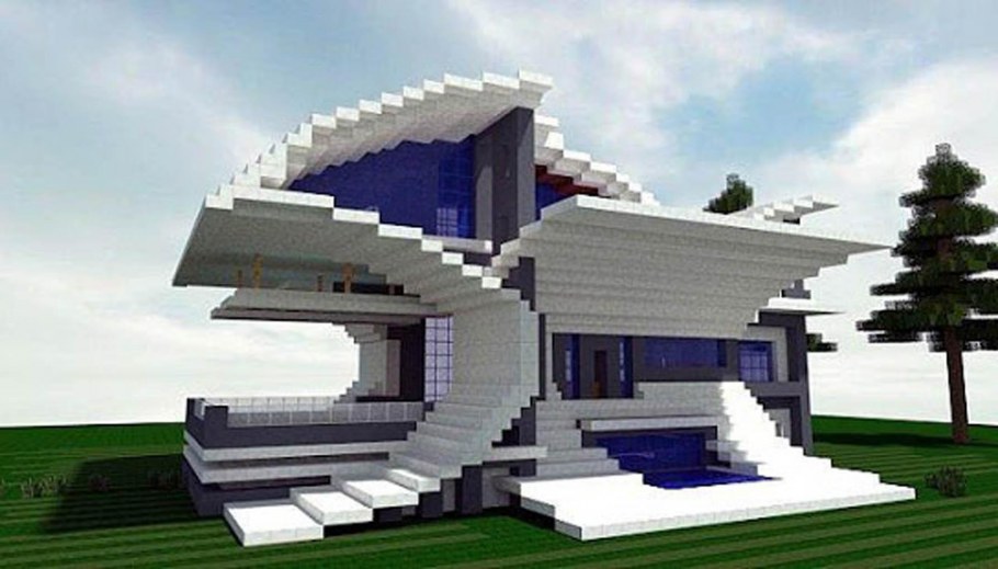 Модерн Хаус в майнкрафт 1.1.5