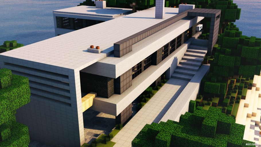 Стеклянный дом в МАЙНКРАФТЕ