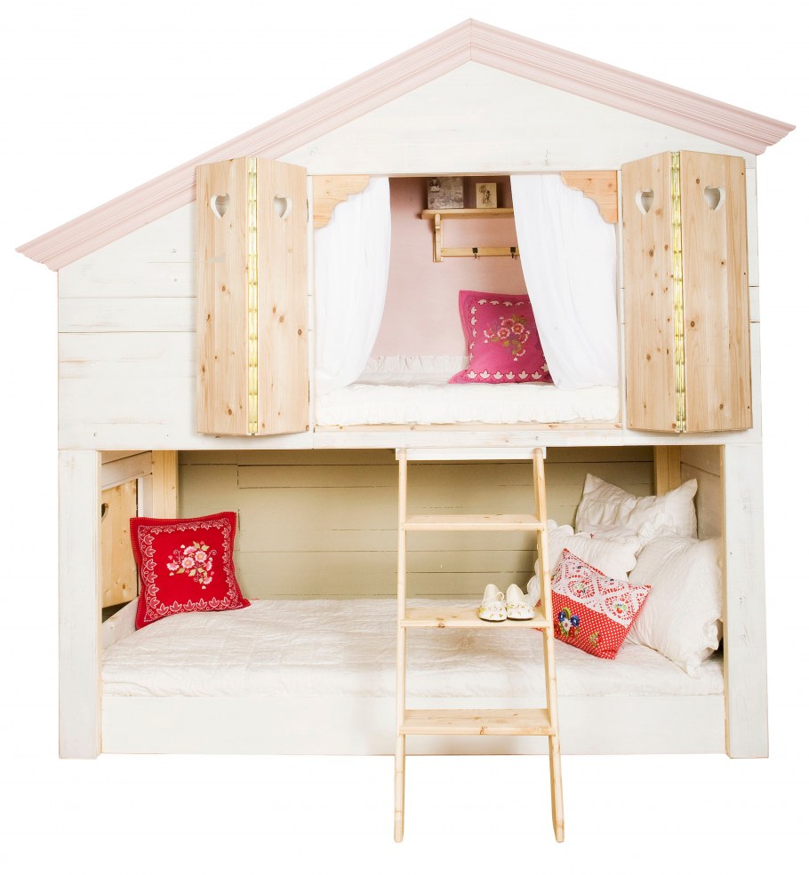 Двухъярусная кровать домик икеа
