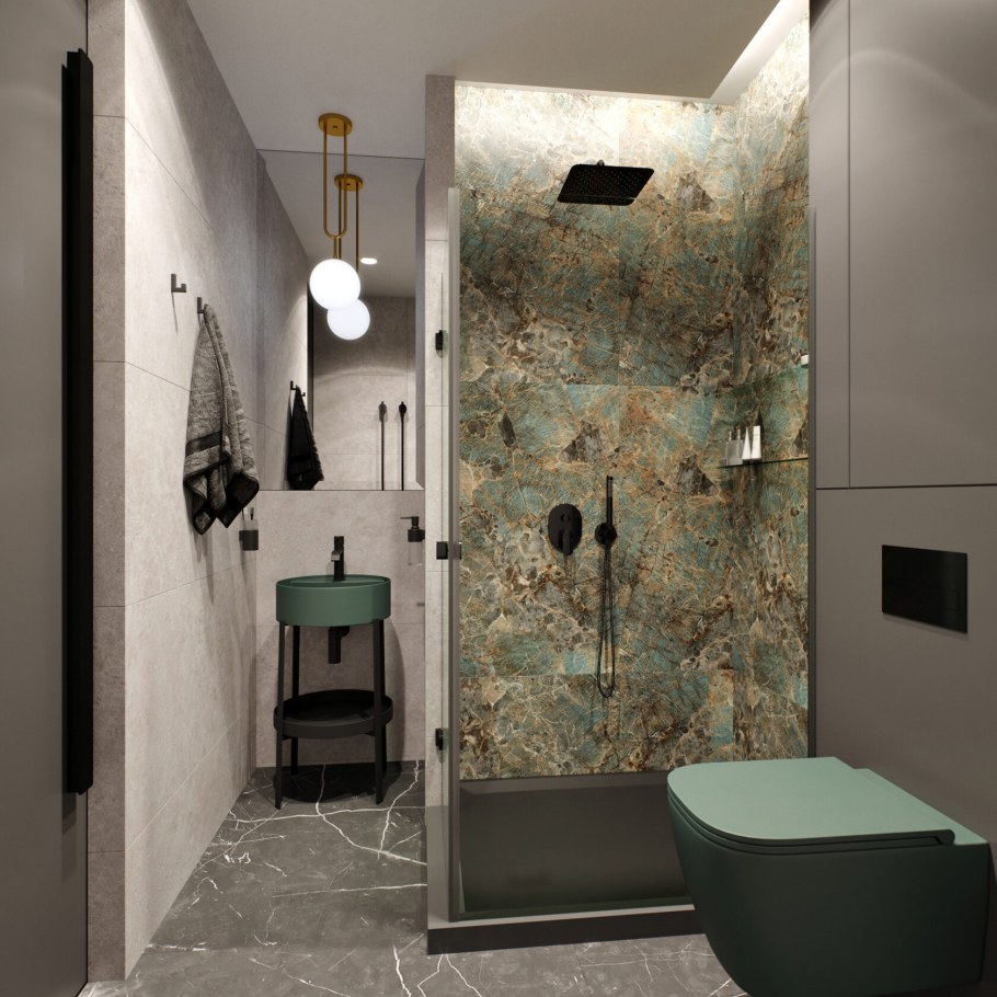 Ванна в стиле эколофт