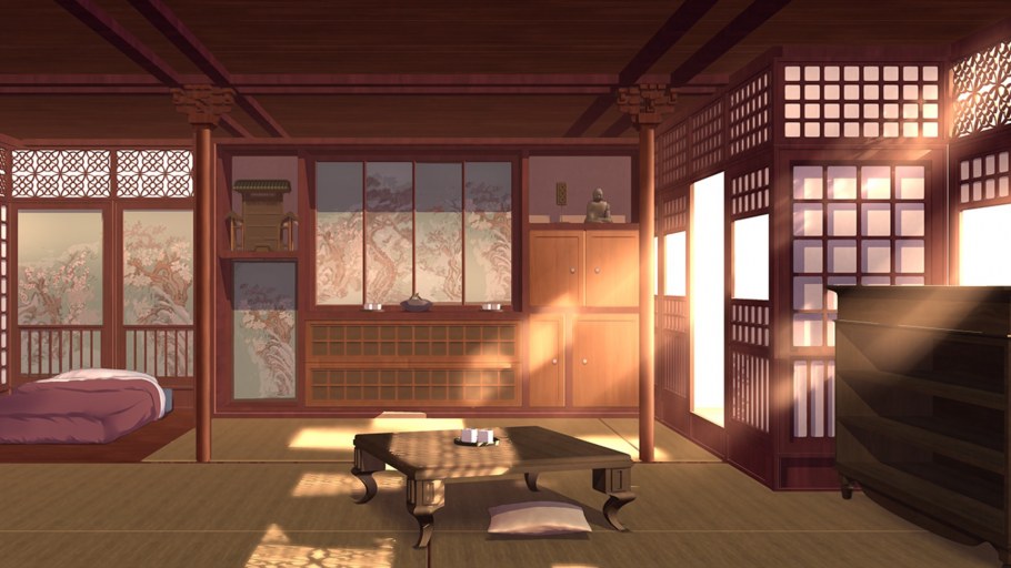 Комната в японском стиле аниме