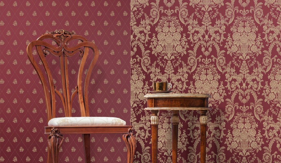 Комбинирование обоев в гостиной