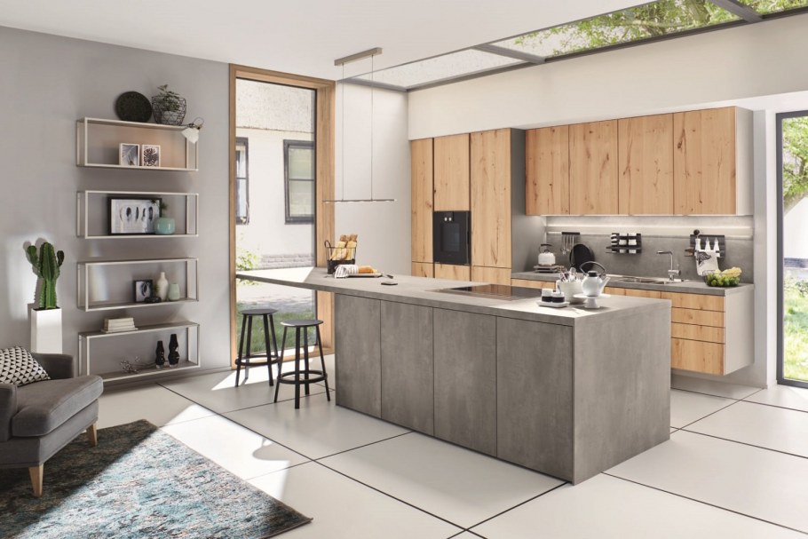 Кухня бетон