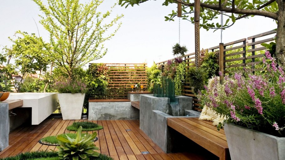 Патио в стиле лофт