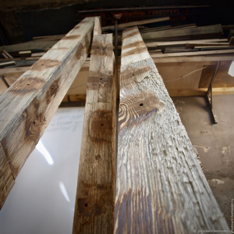 Балки из амбарной доски