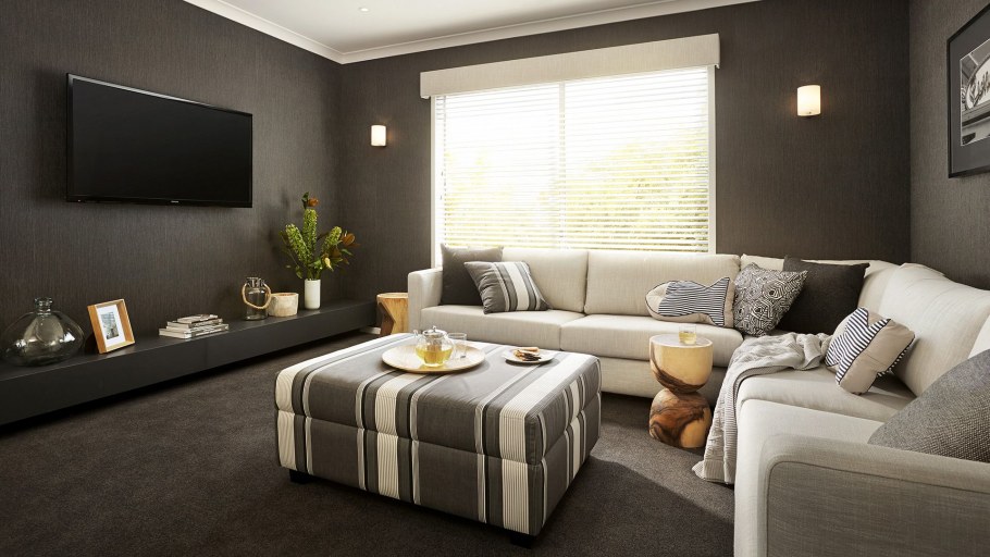 Интерьер современной гостиной 20 метров