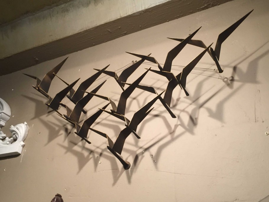 Настенное панно из металла птицы
