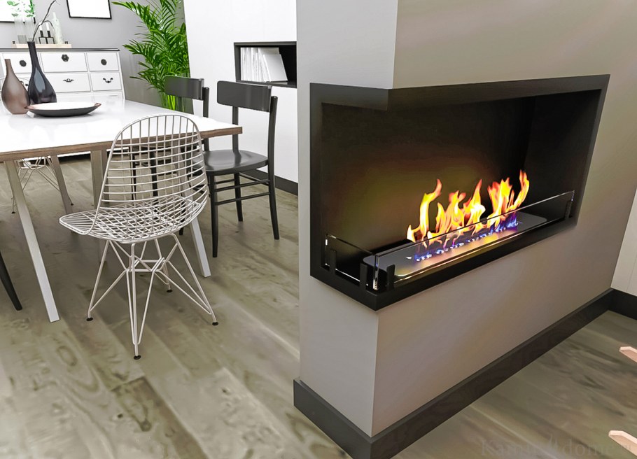 Тумба под телевизор с камином